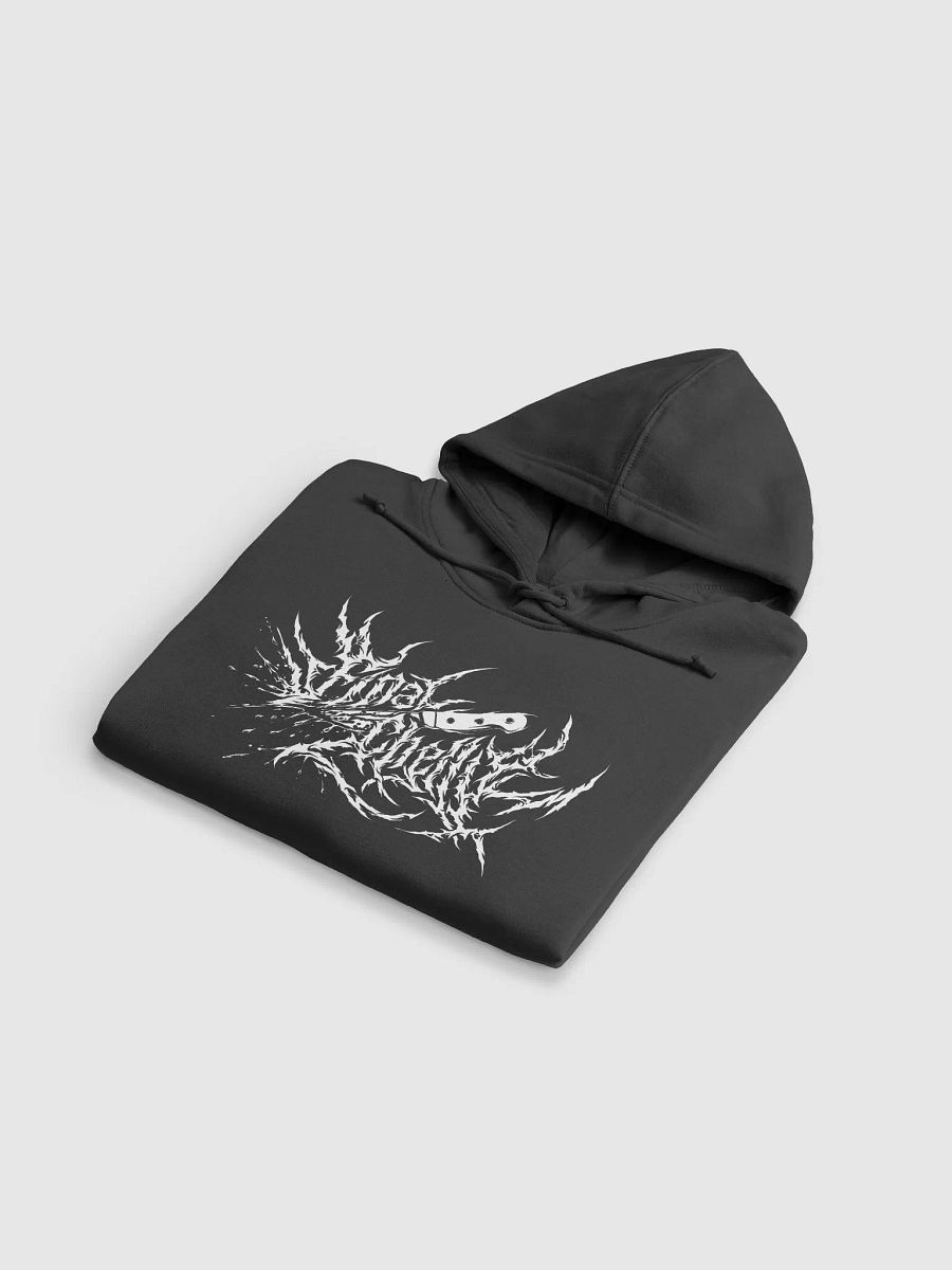 Keep It Metal White Logo Womens Organic Printed Hoodie product image (5)