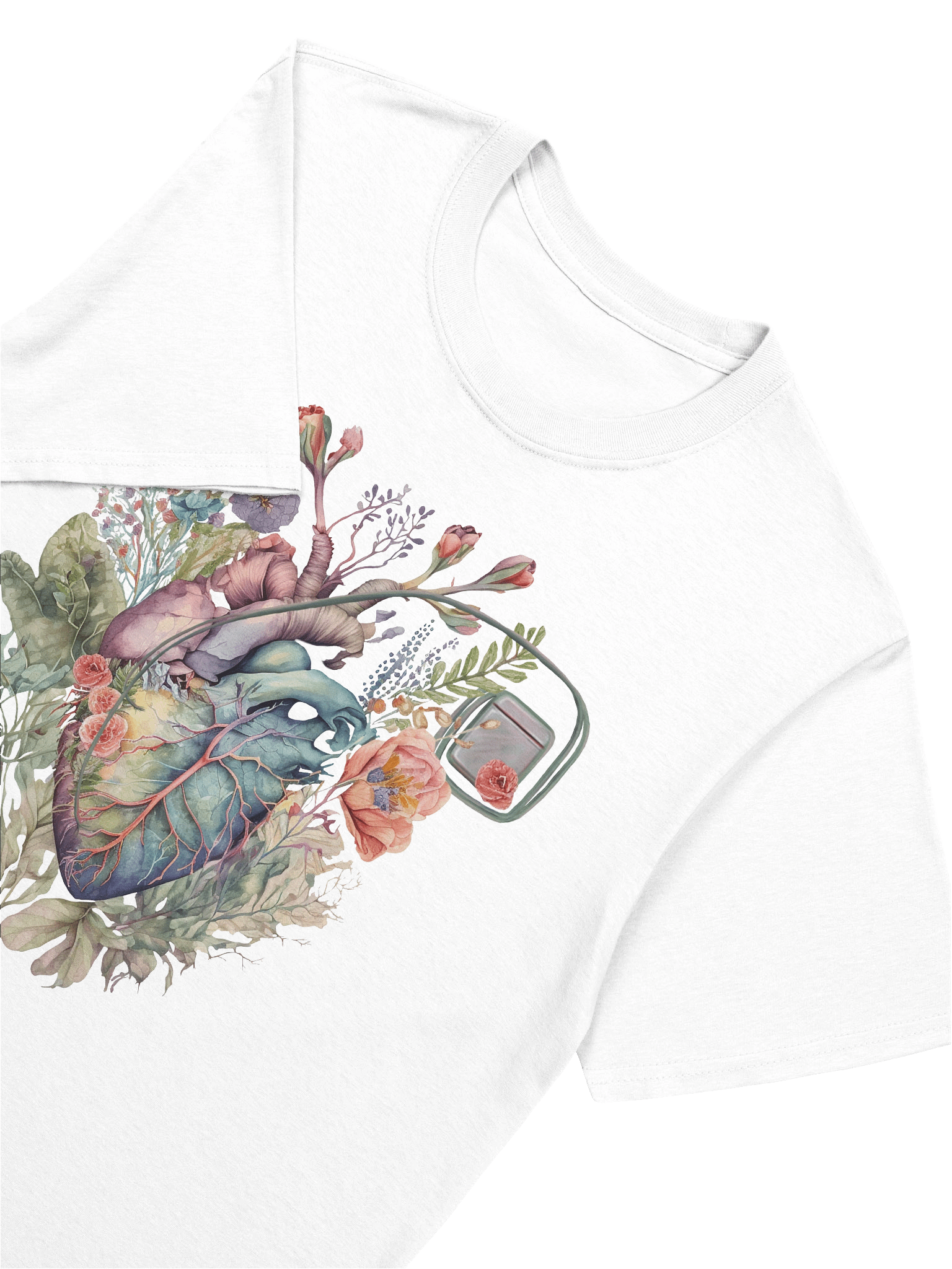 Botanical Anatomy Heart with a Pacemaker – Watercolor Illustration product image (5)