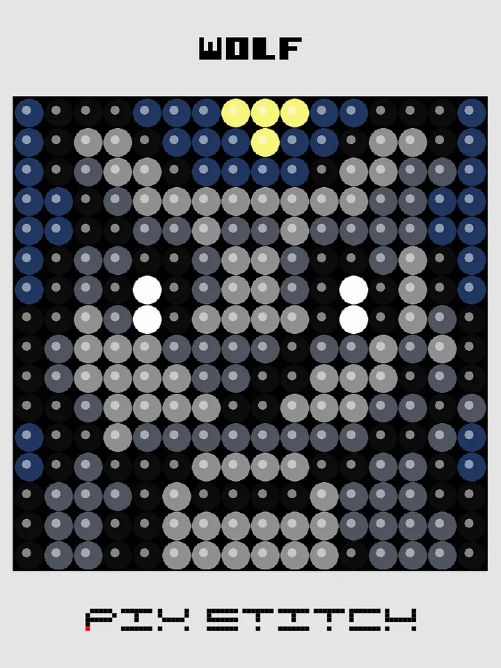 Wolf Pixel Art product image (1)
