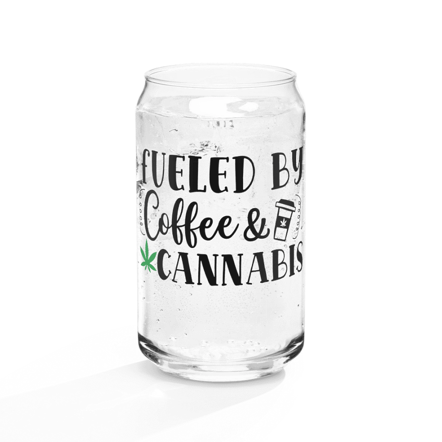 'Fueled by Coffee & Cannabis' Glass product image (10)