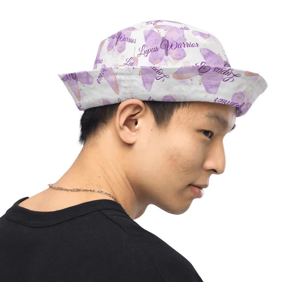 Lupus Warrior Purple Butterfly Bucket Hat product image (5)