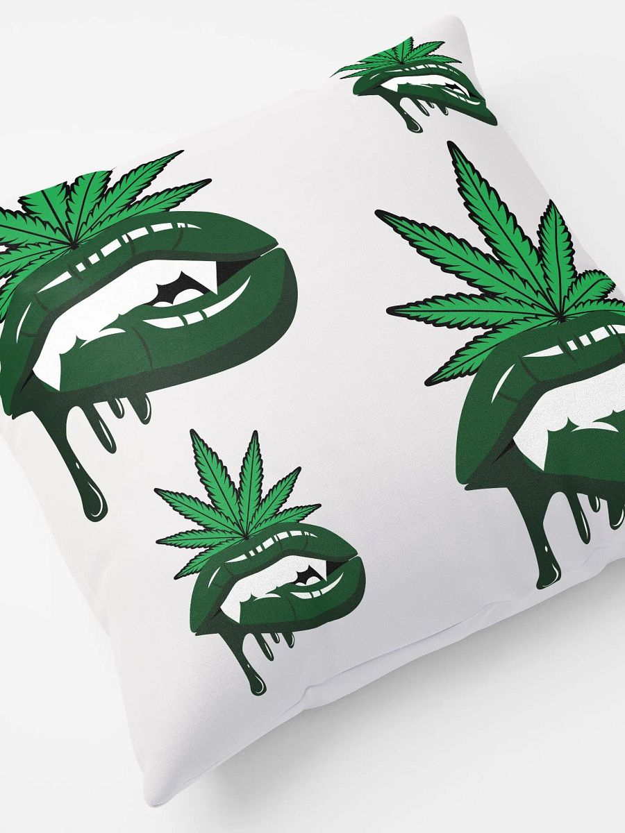 Smoke & Sugar Skulls | Cannabis Vamp Bite All-Over Pillow product image (4)