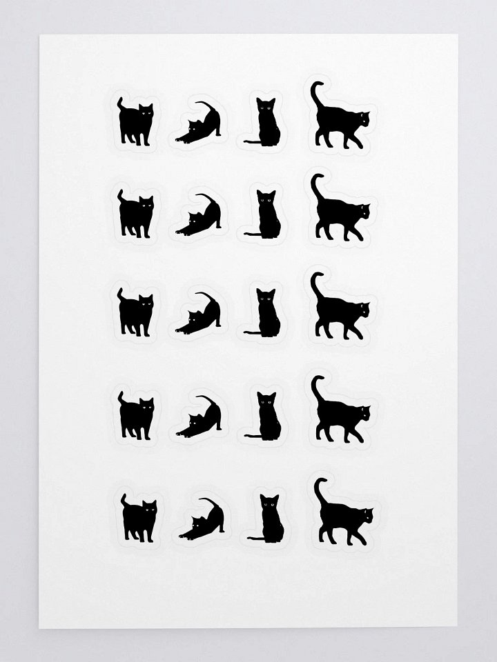 Black Cats Sticker Sheet product image (1)