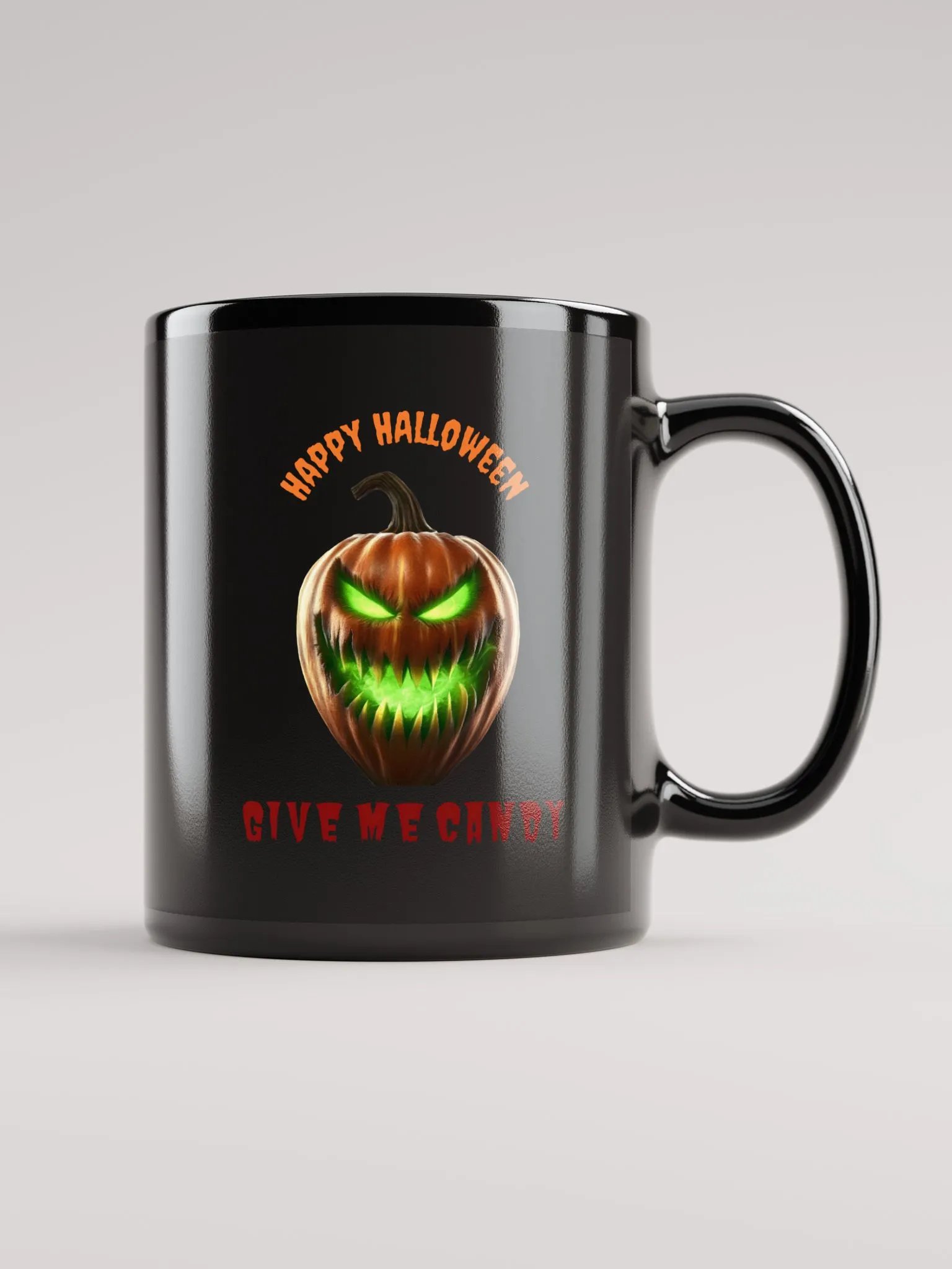 Happy Halloween Give Me Candy black mug product image (1)
