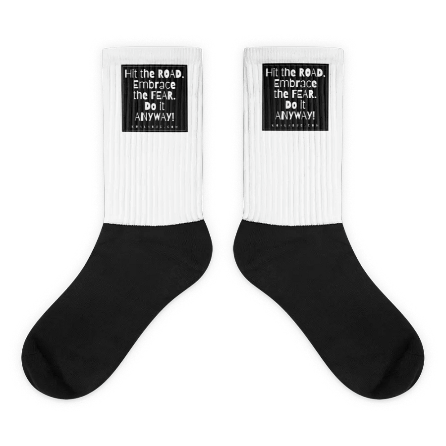 EMBRACE THE FEAR • BLACK & WHITE SOCKS product image (1)