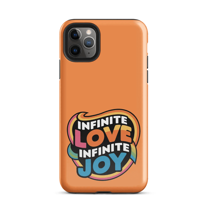 Infinite Love Infinite Joy Tough Case for Iphone (Orange) product image (2)