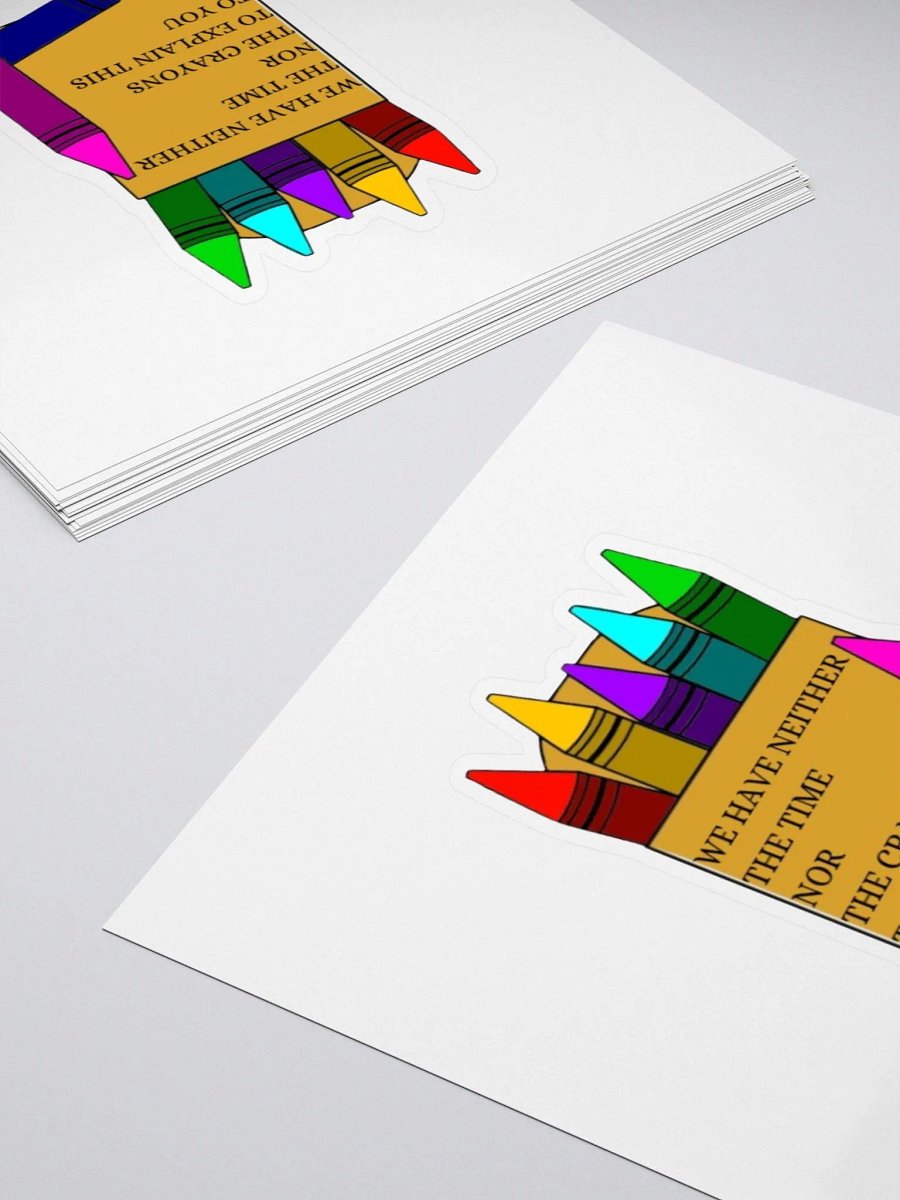 Time nor Crayons sticker product image (12)