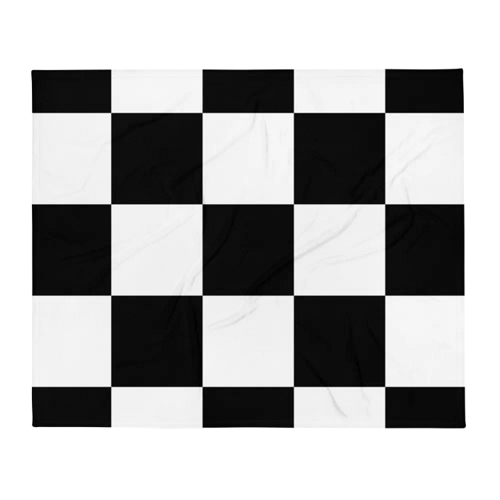 Black and White blanket product image (2)