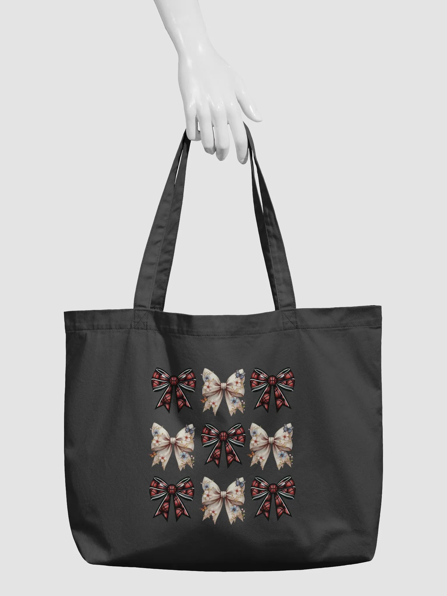 Spring Bow Basketball Fluttering Tote Bag product image (3)