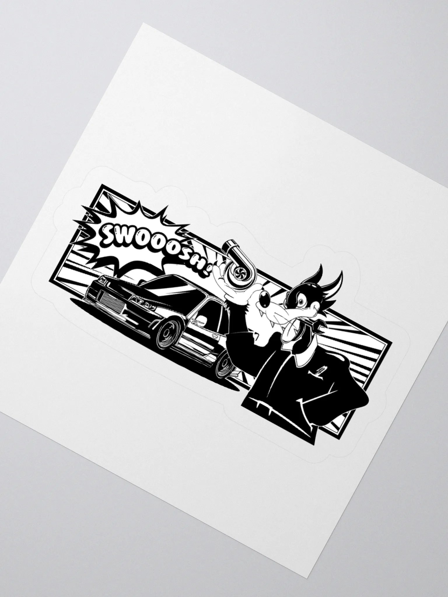 Swirl Toon Figure Swooosh Sticker product image (2)
