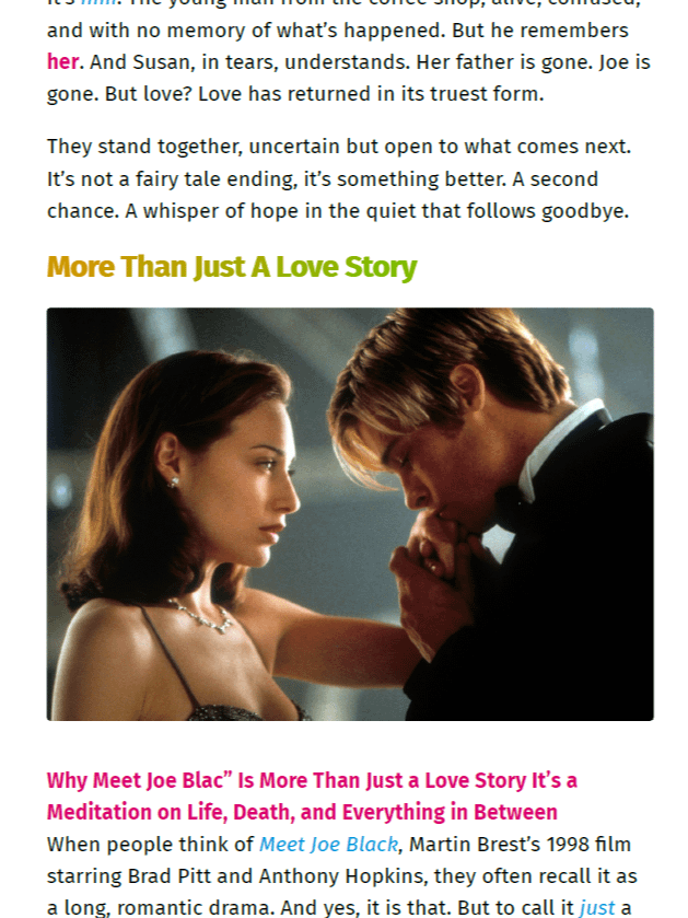 Whispers of Lightning: The Soul of Meet Joe Black product image (3)