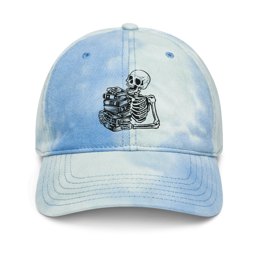 Tie-Dye Skelly Bookish Dad Hat product image (1)