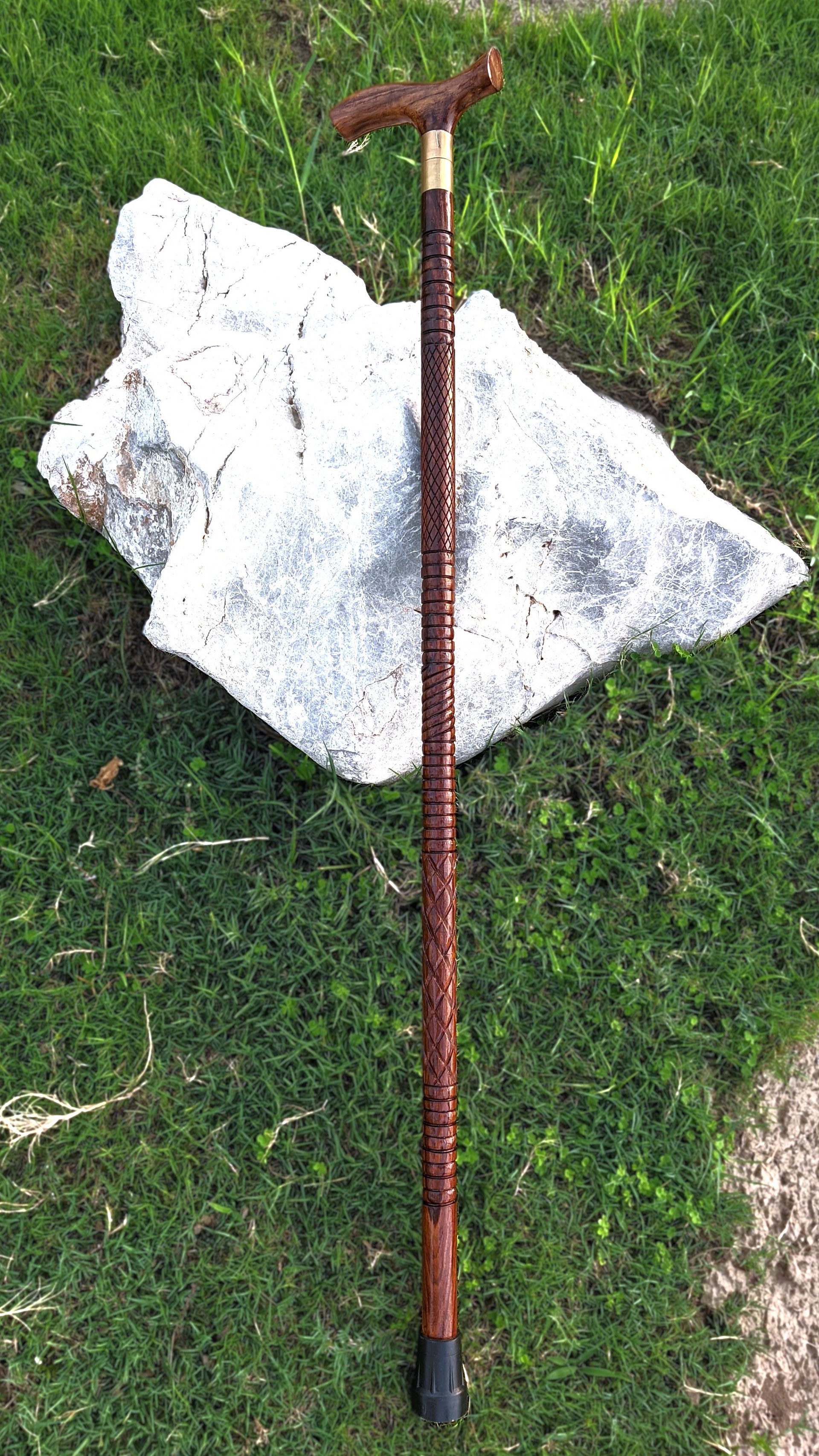 Premium Wooden Walking Stick & cane with Hidden Knife Handle product image (7)
