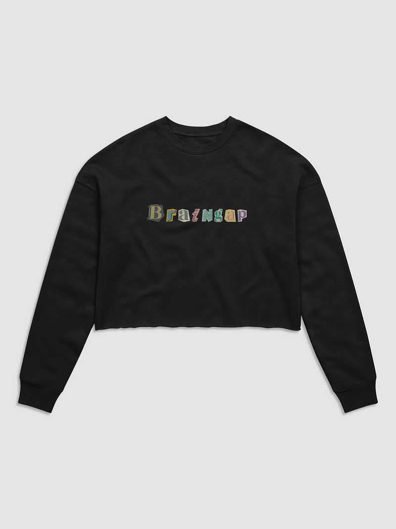 Braingap Cutout Letter Women's Crop Shirt