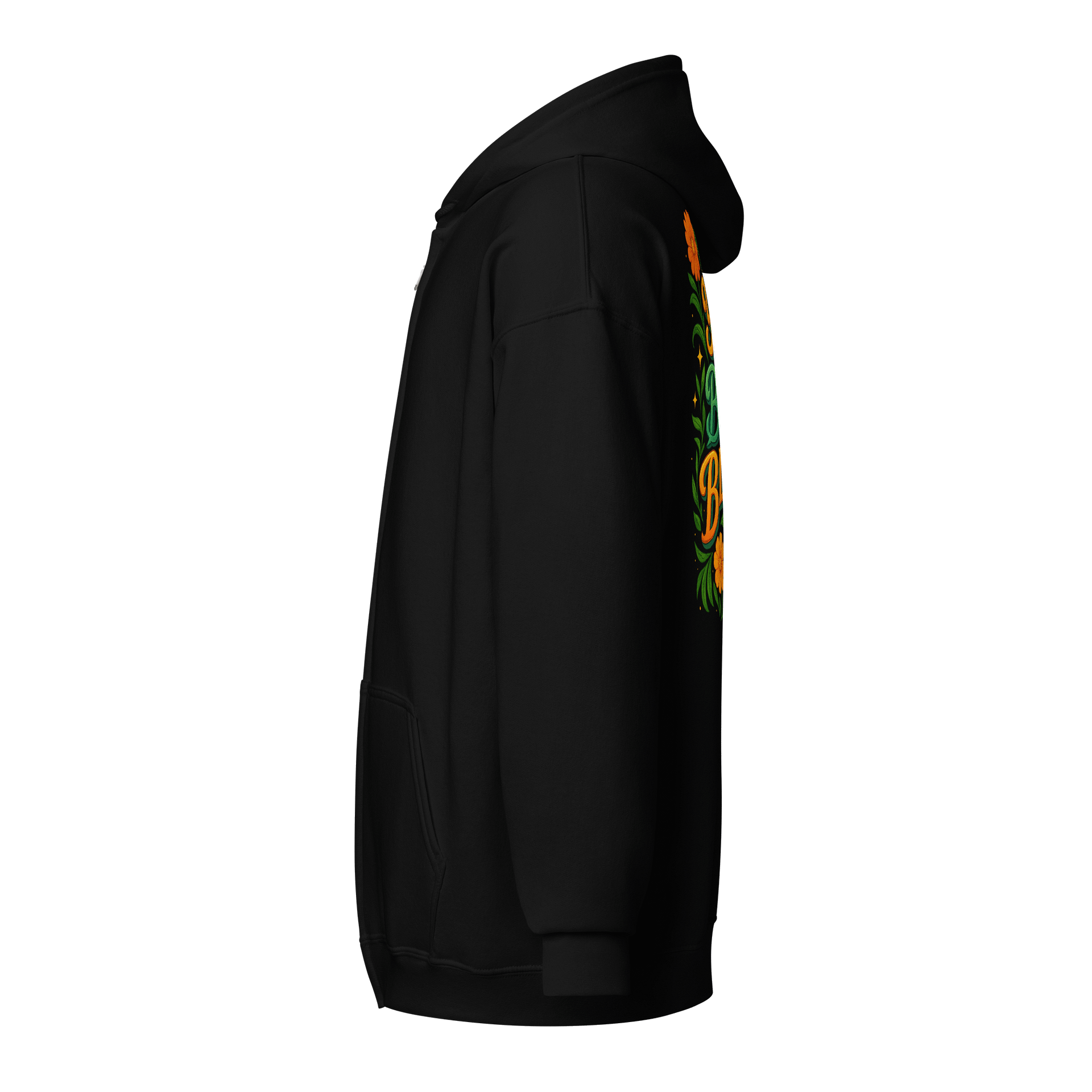 You Were Built to Bloom Zip Hoodie – Bright Botanical Vibes product image (9)