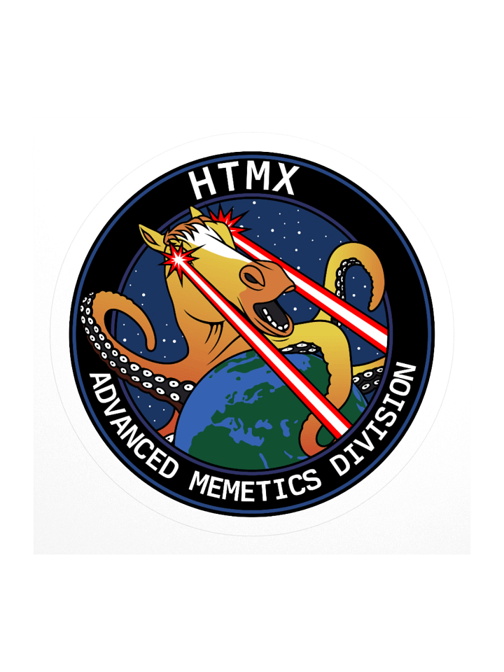 htmx advanced memetics division sticker product image (1)