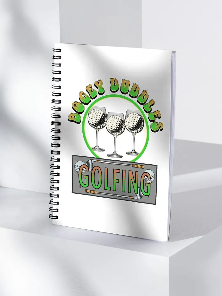 Bogey Bubbles Golfing Spiral Notebook product image (1)