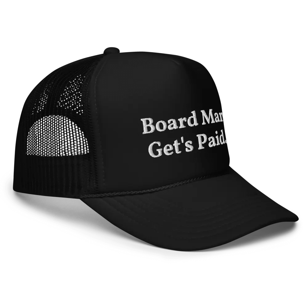 Board Man Gets Paid - Embroidered Trucker Hat Cap product image (3)
