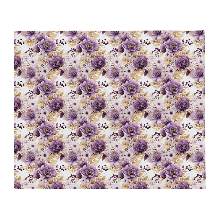 Purple Roses Blanket product image (1)
