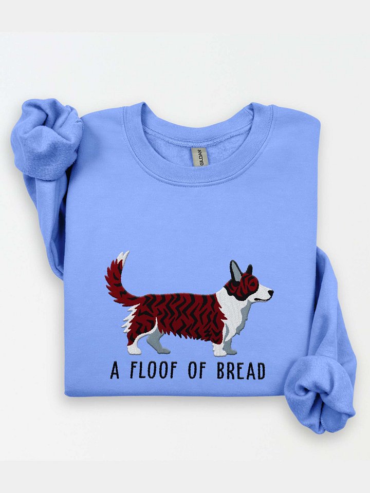 A Floof of Bread Sweatshirt (Embroidered) of a Cardigan Welsh Corgi(Brindle) product image (1)