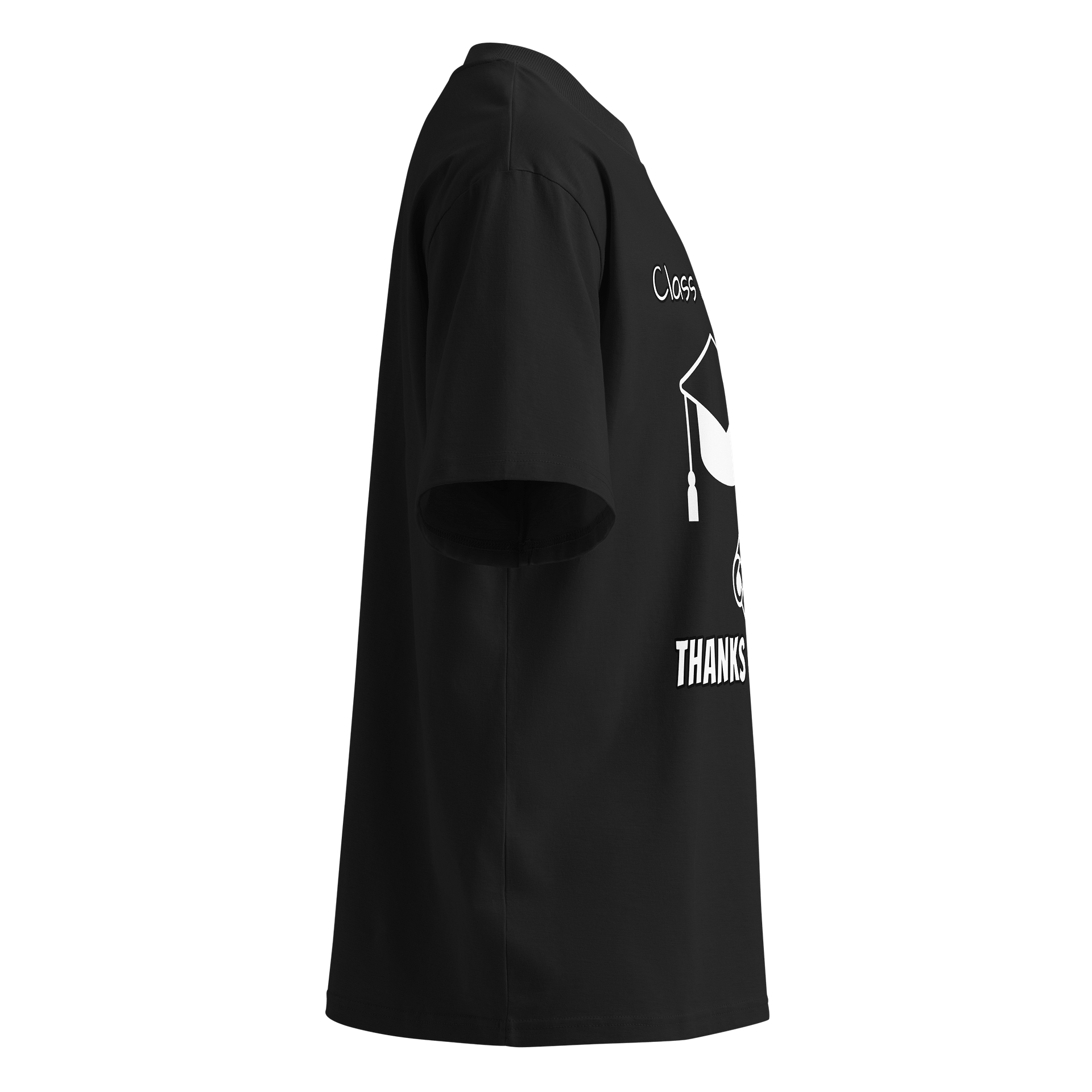 Graduation Class of 2025 THANKS CHATGPT - Funny Meme T-Shirt - Stanley/Stella Unisex Organic Oversized T-Shirt SATU020 product image (3)