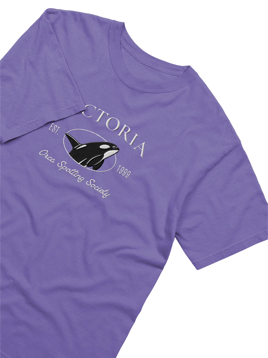 Victoria BC Orca Spotting Center Embroidery Tee product image (22)