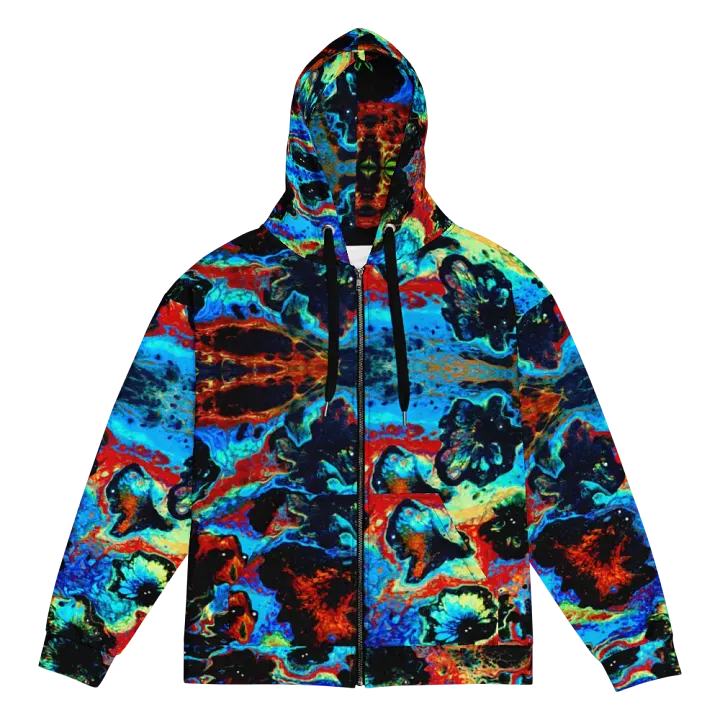 Abstract Blob: Blob Attack Zip Hoodie product image (1)