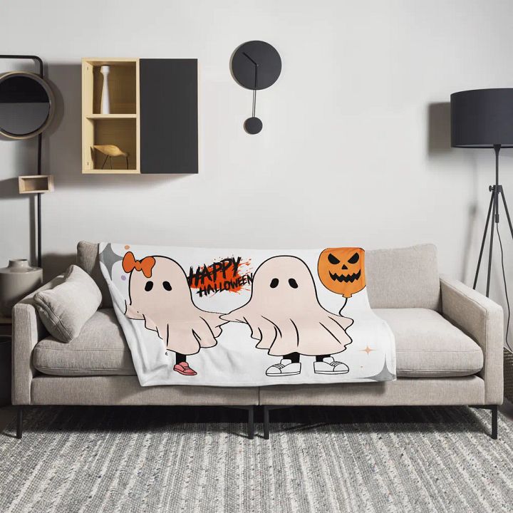 Ghost Friends Throw Blanket product image (2)