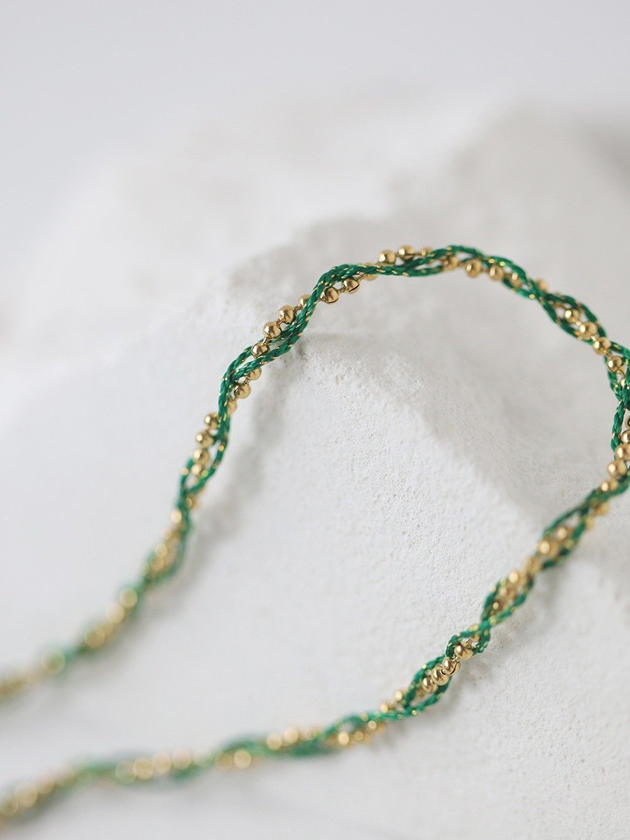 Colorful Rope and balls Bracelet | 18K Gold Plated product image (3)