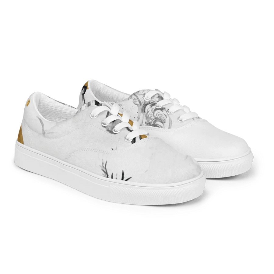 Sunrise Crane Women's Canvas Shoes product image (6)
