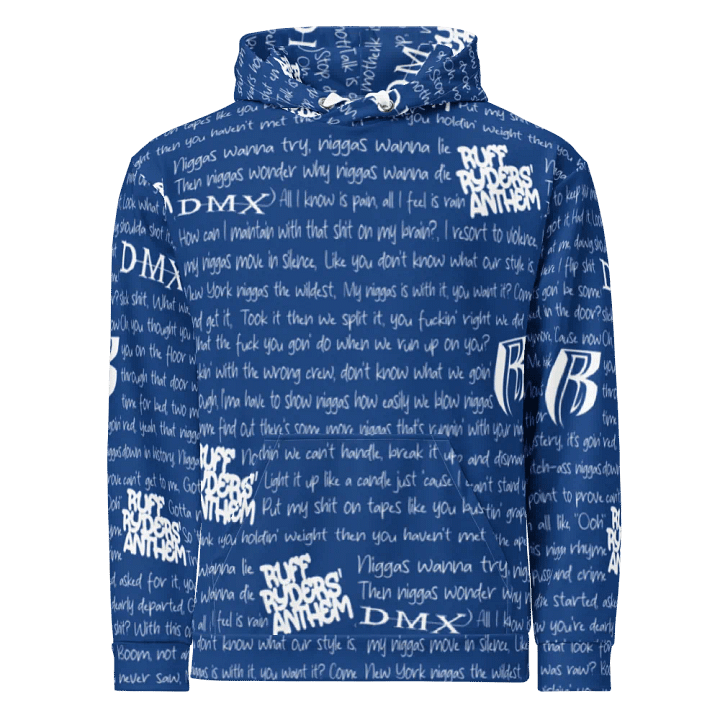 Ruff Ryders' Anthem - DMX - BLUE - Unisex Hoodie product image (2)