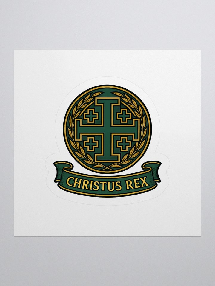 Jerusalem Cross Christus Rex sticker product image (3)