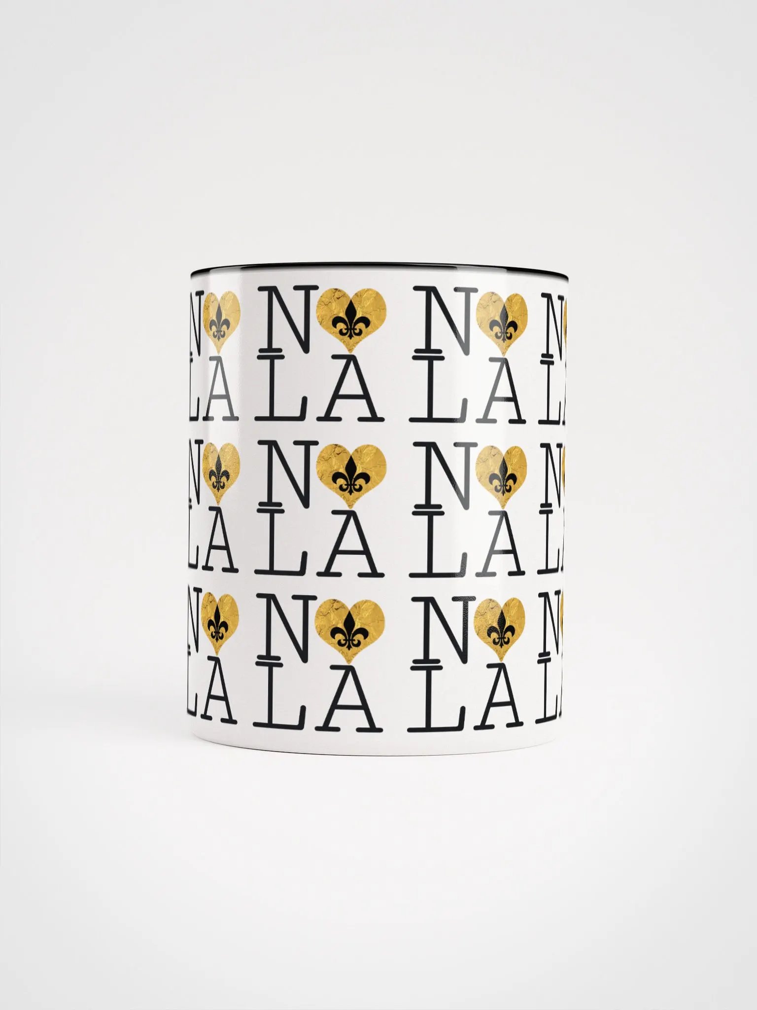 I LOVE NOLA **LEGACY COLOR MUG** (GOLD WRAP HEART FULL INFINITY) product image (67)