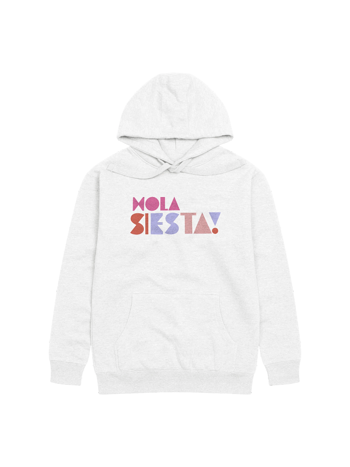Hola Siesta Cotton Heritage Unisex Premium Hoodie White product image (1)