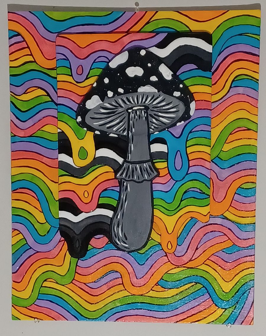 Drippy Mushroom Painting product image (1)