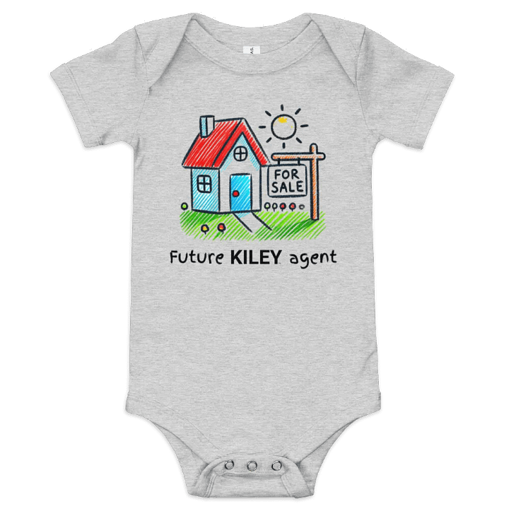 Gray Future Agent Baby Onesie product image (2)
