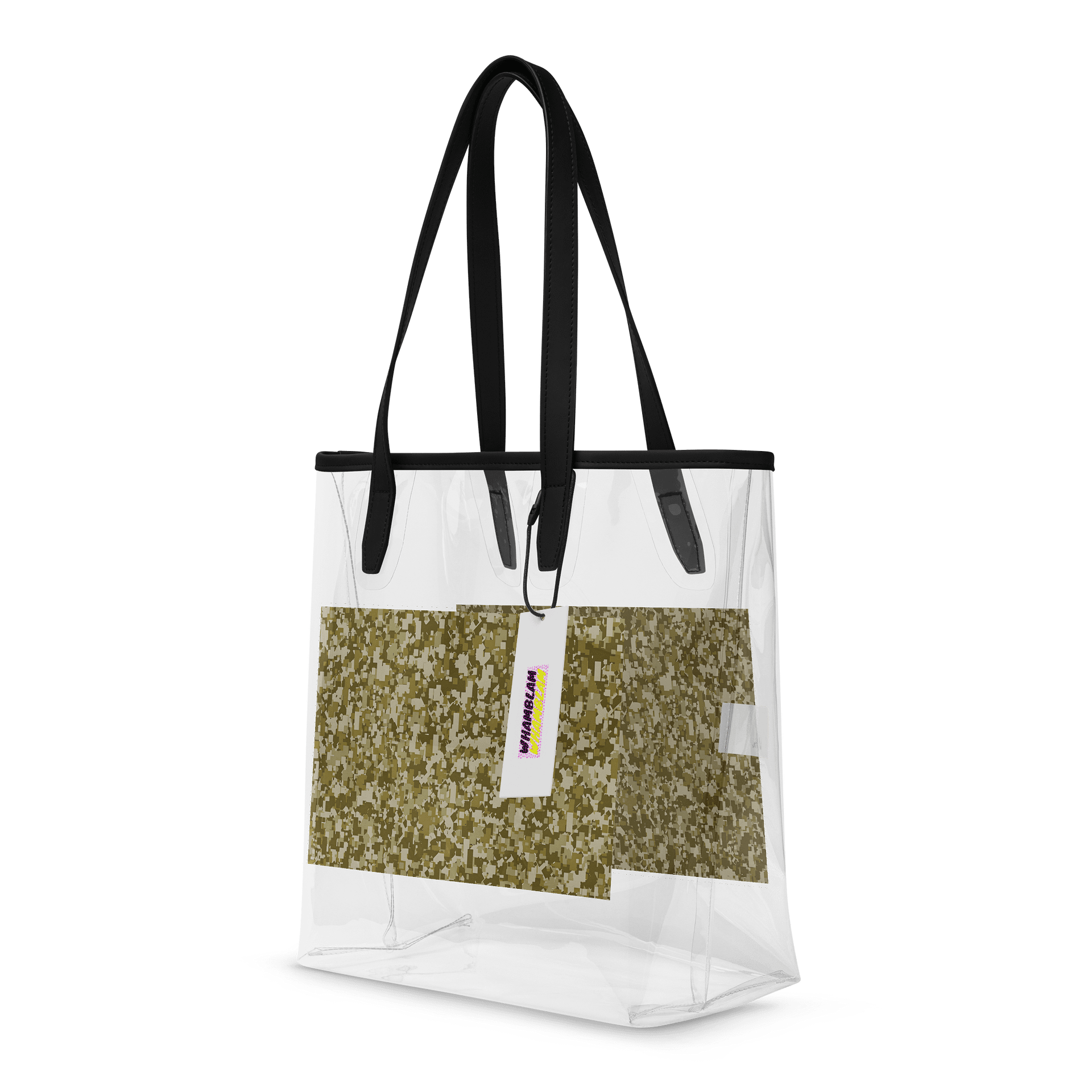 Pixelated Camo Clear Tote Bag product image (4)
