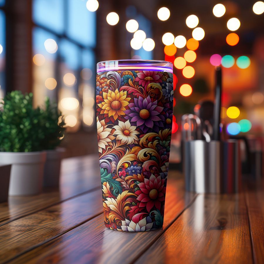Baroque Blossom Stainless Steel Tumbler product image (2)
