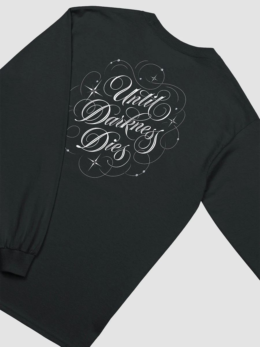 Until Darkness Dies (swirls design) Cotton Long Sleeve T-Shirt product image (4)