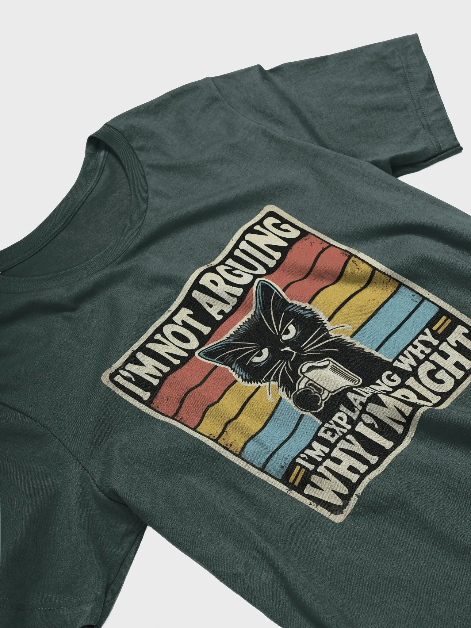 "cat arguing" t-shirt product image (6)