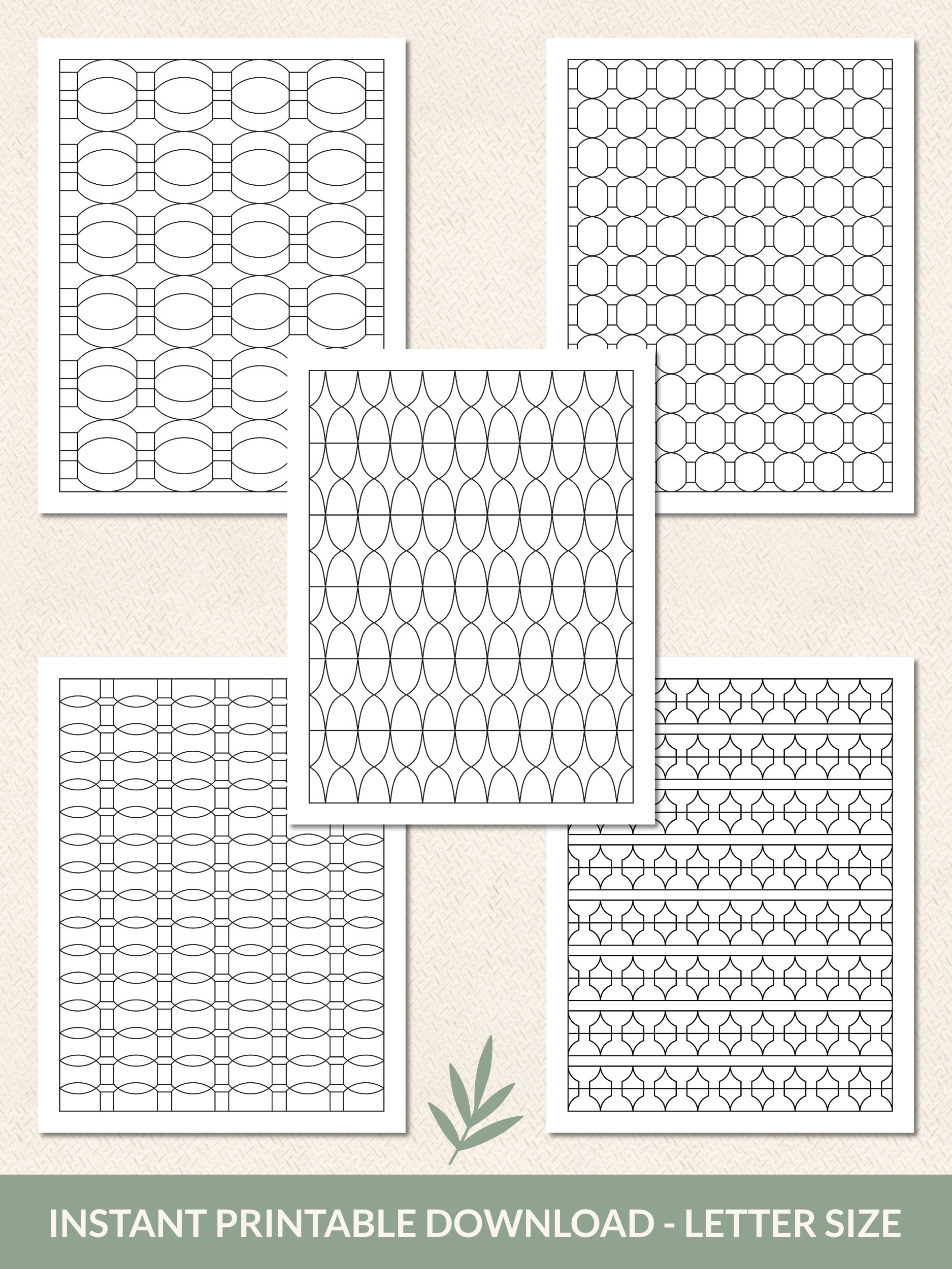Geometric Patterns Coloring Pages Volume 1 – Printable Set of 20 product image (4)