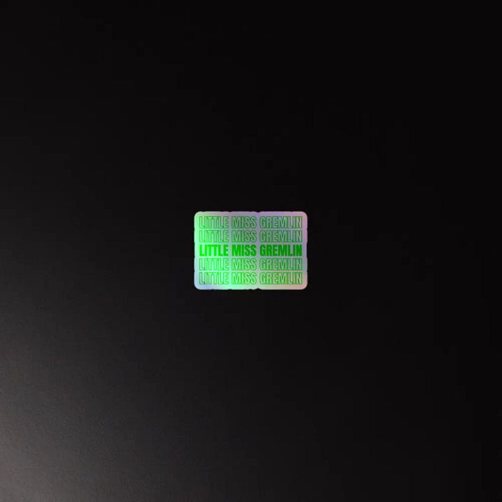 Little Miss Gremlin Holographic Sticker Sheet product image (4)