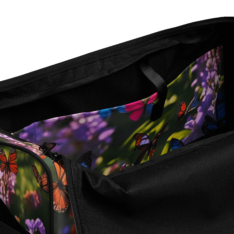 Butterfly Haven All-Over Print Duffle Bag product image (6)
