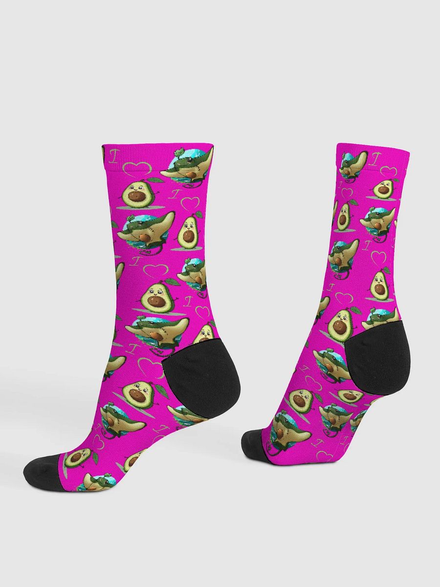 Avocado Bliss Sustainable Crew Socks product image (1)