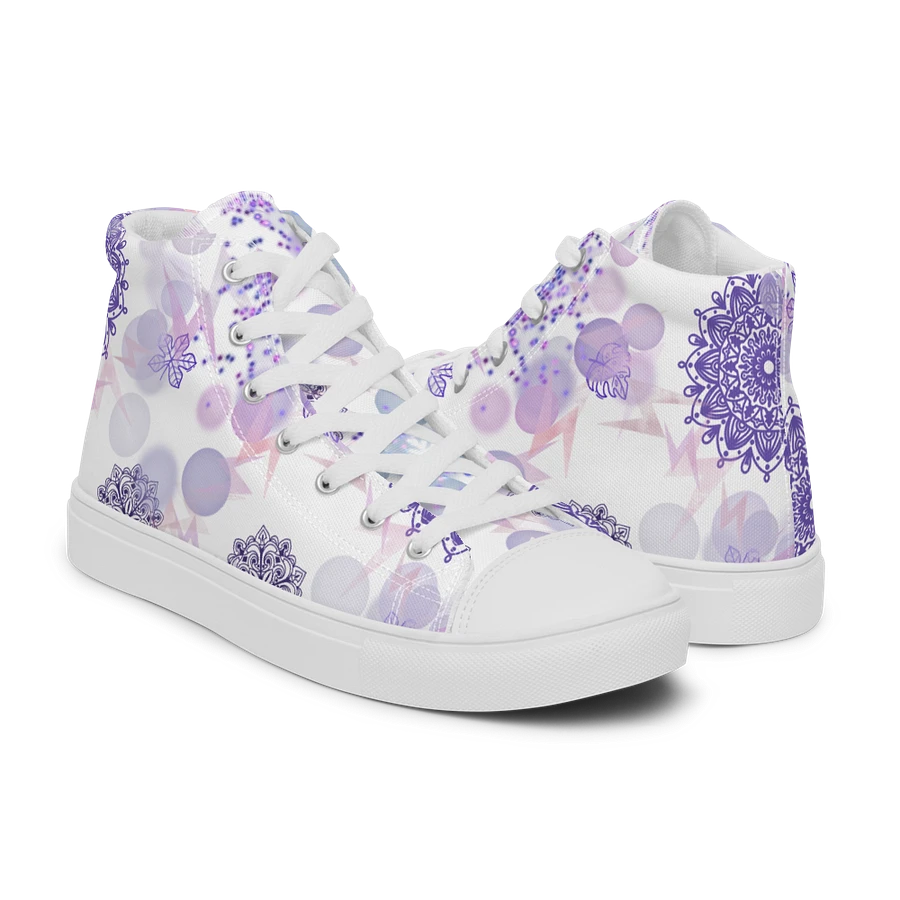 Lilac Mandala Lace Up Womens Shoes product image (44)
