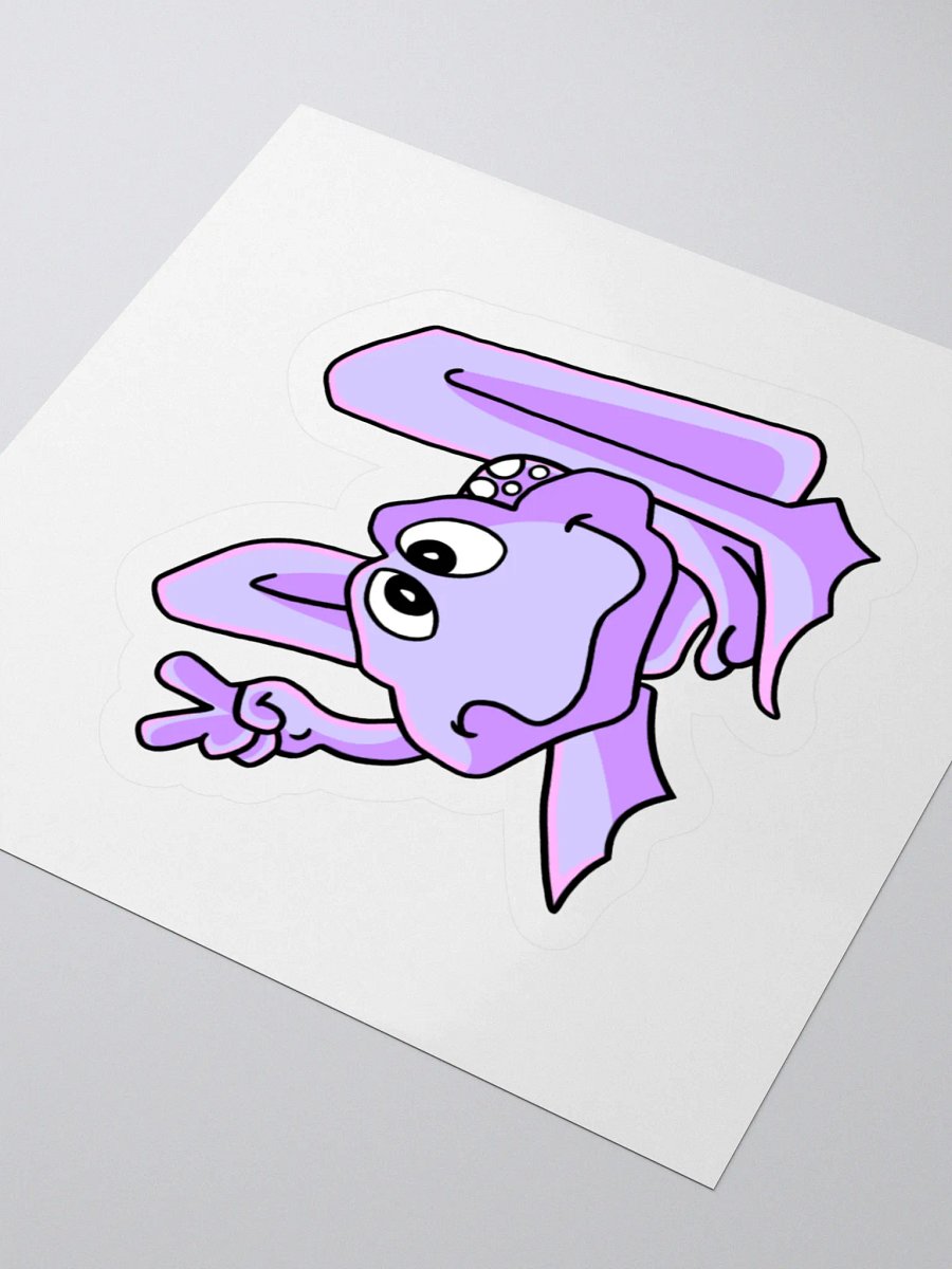 Peace frog purple sticker product image (3)