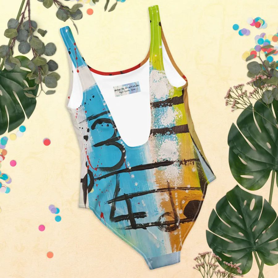 original painting by b.reters printed on swimsuit, modern design product image (11)