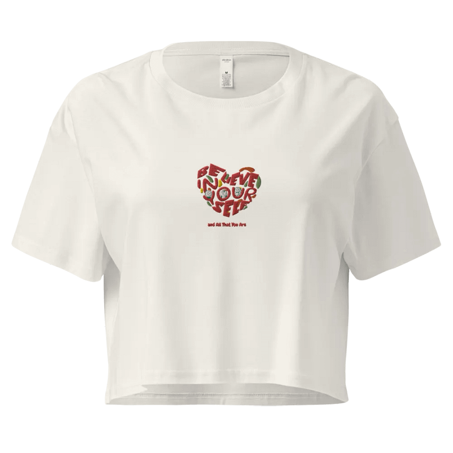 Believe in Yourself Heart Crop Top product image (12)