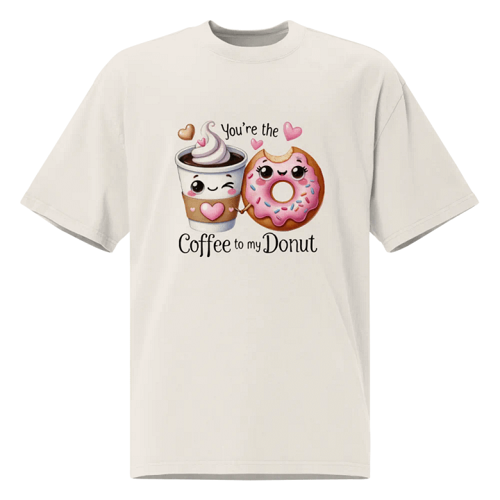 Coffee to my Donut - Oversized Tee product image (3)