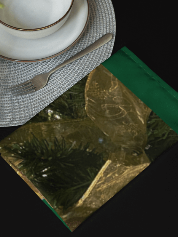 Golden Glitter Christmas Cloth Napkin Set product image (3)